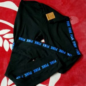 VS PINK HIGH WAISTED COTTON LEGGING NIP